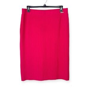 Marc New York Pink Pleated Knit Pull-On Skirt NWT